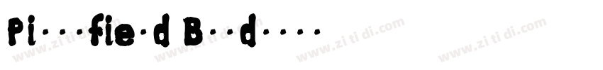 Pittsfield Bold字体转换